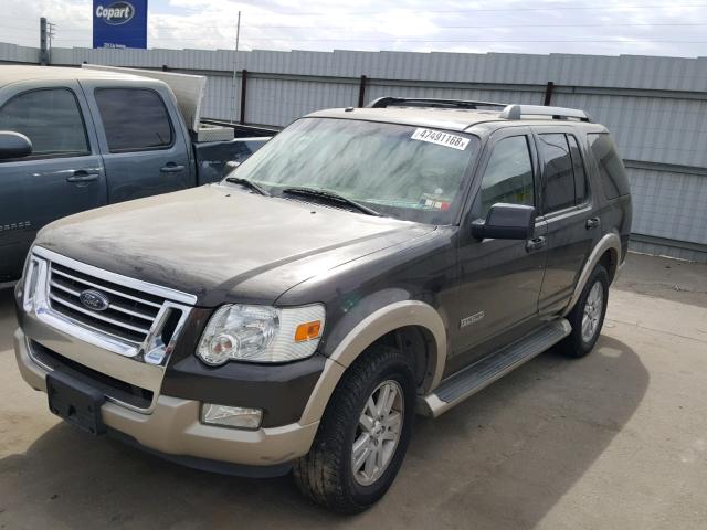 1FMEU64E36UB46795 - 2006 FORD EXPLORER E GRAY photo 2