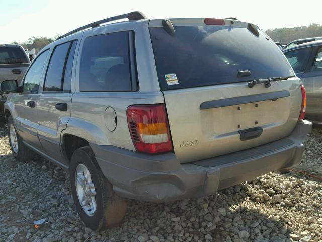 1J4GX48S54C355865 - 2004 JEEP GRAND CHER GOLD photo 3