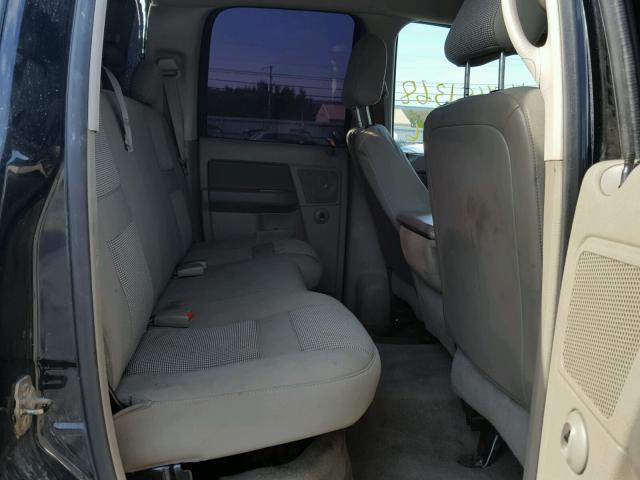 3D7KS28C96G107345 - 2006 DODGE RAM 2500 S შავი ფოტო 6