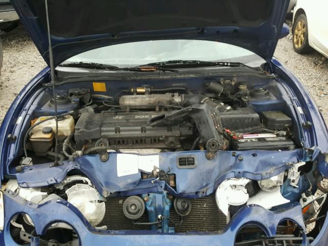 KMHJG35F0YU215330 - 2000 HYUNDAI TIBURON BLUE photo 7