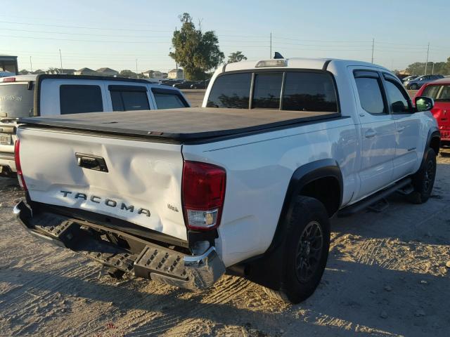 5TFBZ5DN1HX002084 - 2017 TOYOTA TACOMA DOU WHITE photo 4