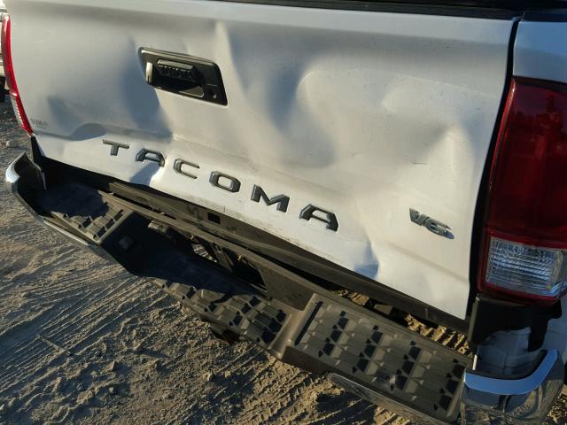 5TFBZ5DN1HX002084 - 2017 TOYOTA TACOMA DOU WHITE photo 9