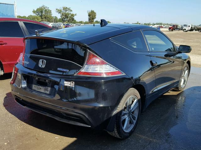 JHMZF1D68DS000878 - 2013 HONDA CR-Z EX BLACK photo 4