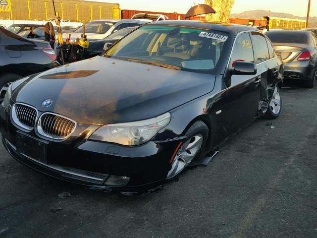 WBANU535X8CT09206 - 2008 BMW 528 I BLACK photo 2