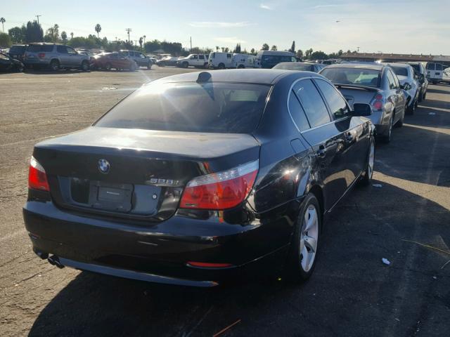 WBANU535X8CT09206 - 2008 BMW 528 I BLACK photo 4