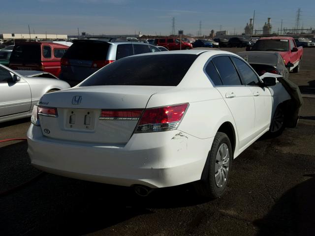 1HGCP2F38CA144031 - 2012 HONDA ACCORD LX WHITE photo 4