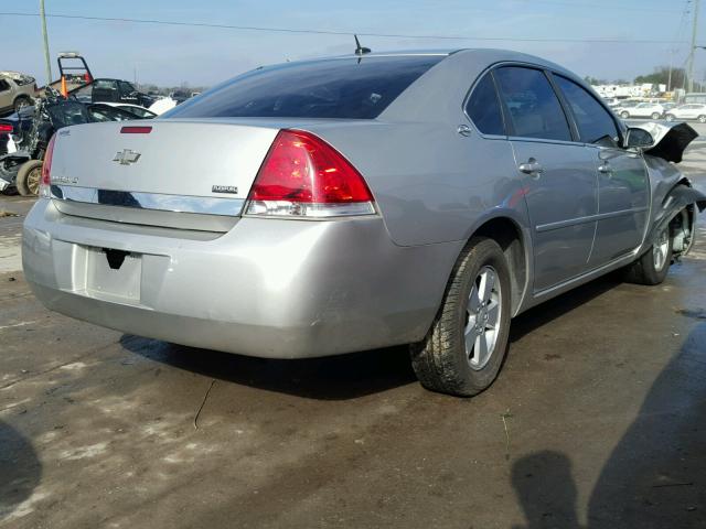 2G1WT58K179391723 - 2007 CHEVROLET IMPALA LT SILVER photo 4