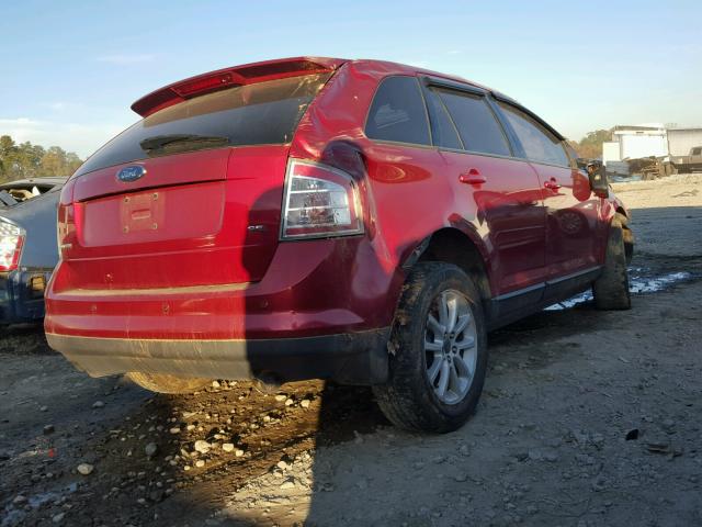 2FMDK39C97BB32141 - 2007 FORD EDGE SEL P RED photo 4