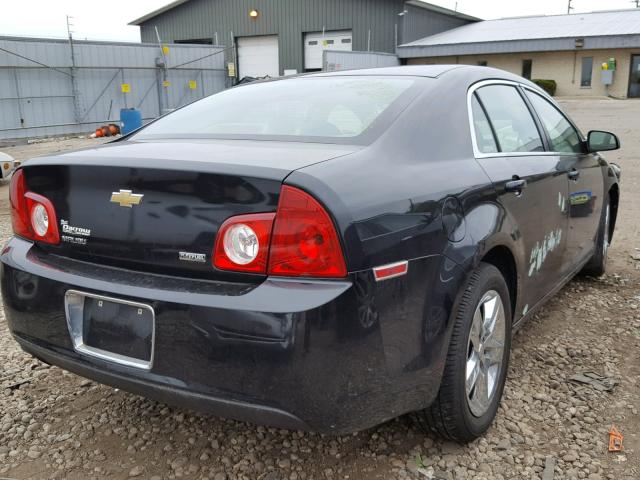1G1ZA5E01A4102243 - 2010 CHEVROLET MALIBU LS BLACK photo 4