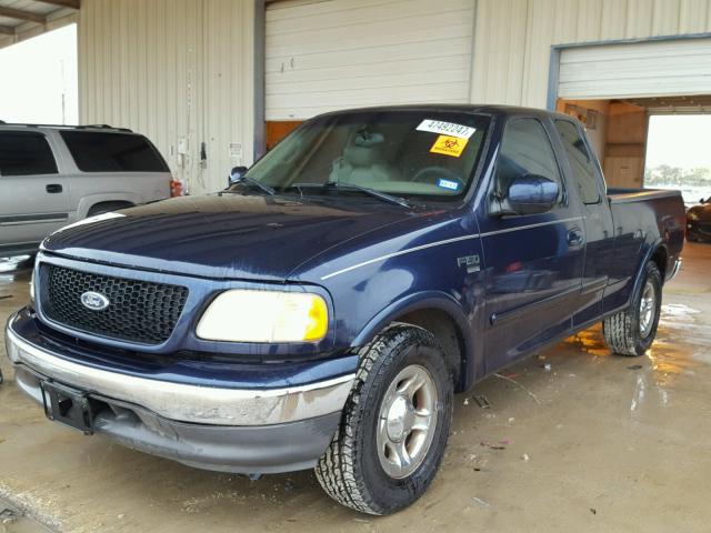 1FTRX17WX2NA43902 - 2002 FORD F150 BLUE photo 2