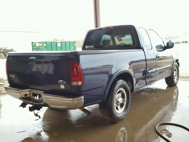 1FTRX17WX2NA43902 - 2002 FORD F150 BLUE photo 4