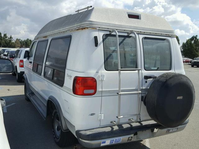 2B6HB21Y7VK522177 - 1997 DODGE RAM VAN B2 WHITE photo 3