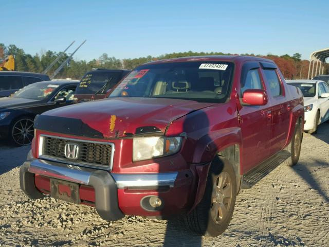 2HJYK16516H514185 - 2006 HONDA RIDGELINE RED photo 2