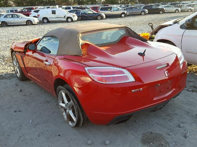 1G8MG35X57Y135467 - 2007 SATURN SKY REDLIN RED photo 3