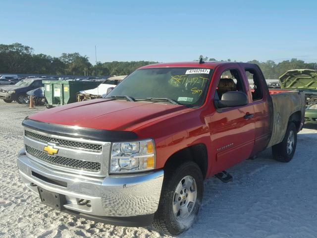 1GCRKSE71CZ274486 - 2012 CHEVROLET SILVERADO RED photo 2