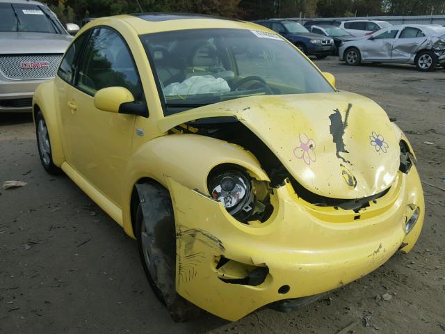 3VWCC21C11M407586 - 2001 VOLKSWAGEN NEW BEETLE YELLOW photo 1