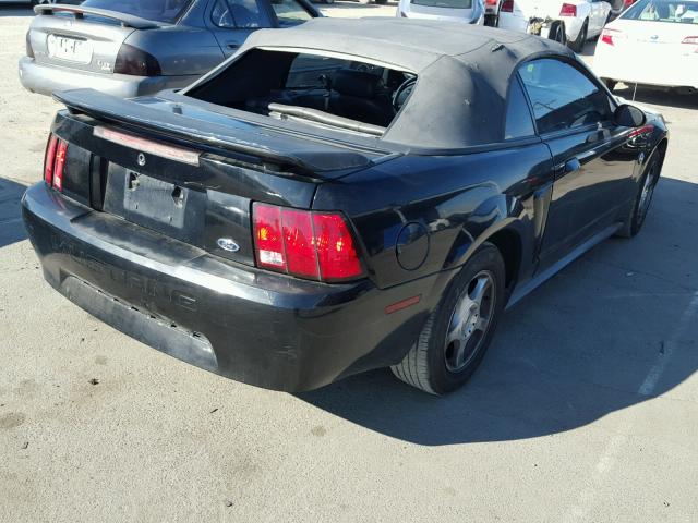 1FAFP446X4F186389 - 2004 FORD MUSTANG BLACK photo 4