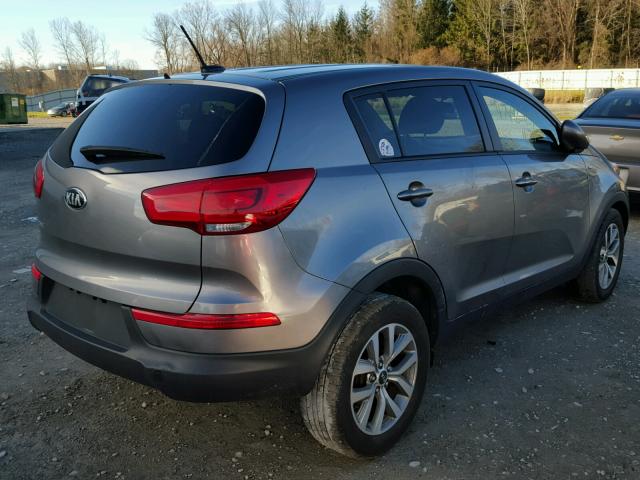 KNDPBCACXG7815598 - 2016 KIA SPORTAGE L GRAY photo 4