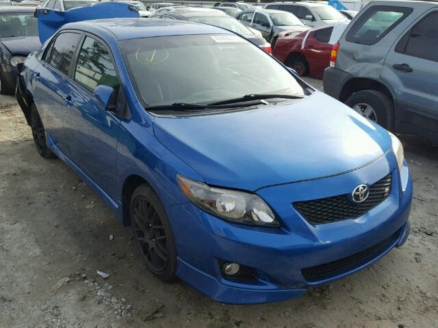 1NXBU40E19Z089854 - 2009 TOYOTA COROLLA BA BLUE photo 1