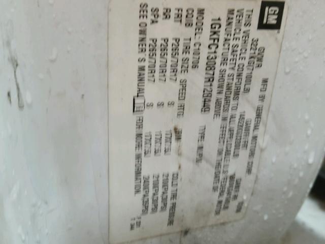 1GKFC13087R128449 - 2007 GMC YUKON Ağ foto 10