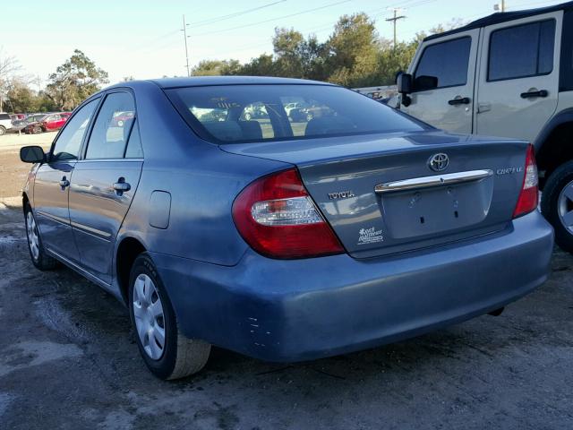 JTDBE32K120070491 - 2002 TOYOTA CAMRY LE 蓝色 照片 3