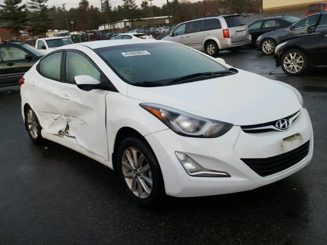 5NPDH4AE6GH774794 - 2016 HYUNDAI ELANTRA SE WHITE photo 1