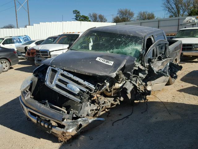 1FTPW14V88KB72592 - 2008 FORD F150 SUPER GRAY photo 2