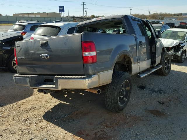 1FTPW14V88KB72592 - 2008 FORD F150 SUPER GRAY photo 4