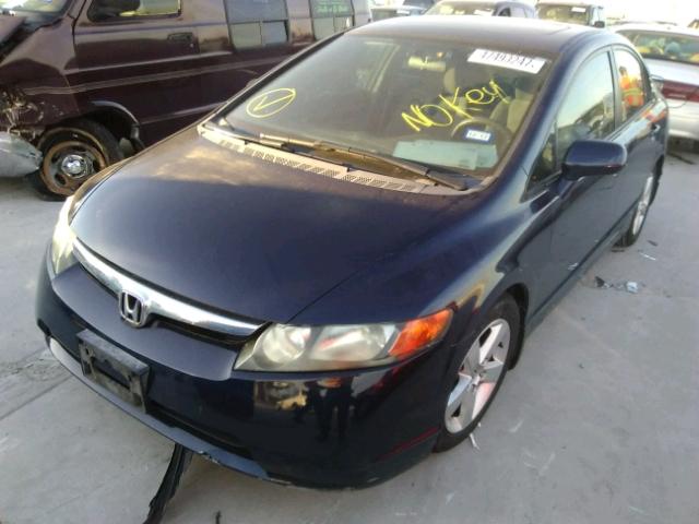 1HGFA16847L049397 - 2007 HONDA CIVIC EX ლურჯი ფოტო 2