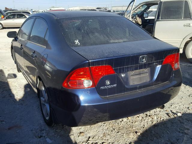 1HGFA16847L049397 - 2007 HONDA CIVIC EX ლურჯი ფოტო 3