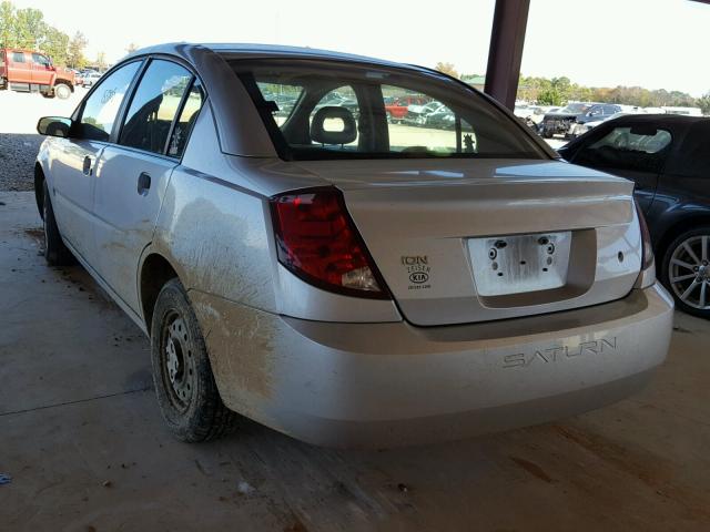 1G8AG52F14Z172595 - 2004 SATURN ION LEVEL GRAY photo 3