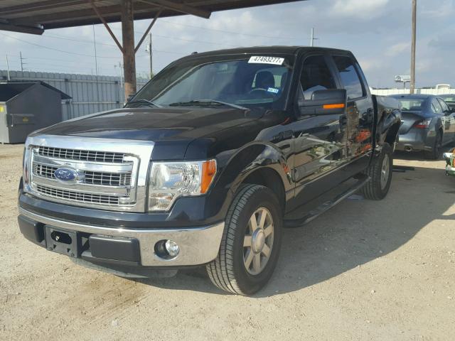 1FTFW1CF9DFD55184 - 2013 FORD F150 SUPER BLACK photo 2