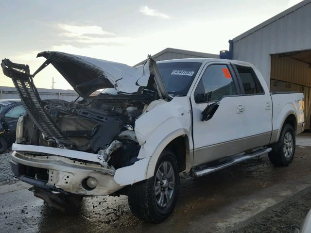 1FTPW14V39FA02344 - 2009 FORD F150 SUPER WHITE photo 2