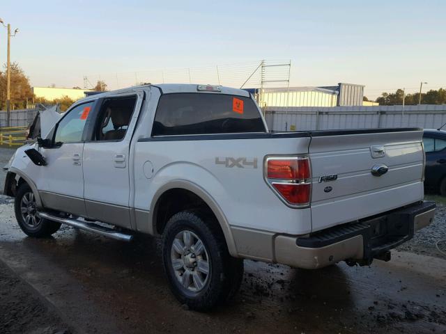 1FTPW14V39FA02344 - 2009 FORD F150 SUPER WHITE photo 3