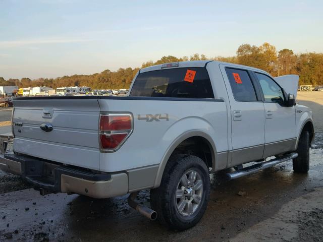 1FTPW14V39FA02344 - 2009 FORD F150 SUPER WHITE photo 4