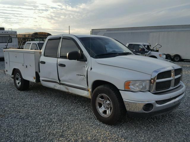 3D7HA18N52G188623 - 2002 DODGE RAM 1500 WHITE photo 1