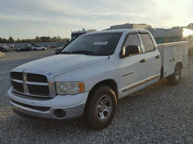 3D7HA18N52G188623 - 2002 DODGE RAM 1500 WHITE photo 2