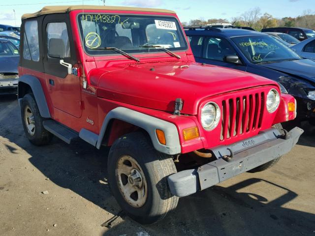 1J4FY29P4VP452492 - 1997 JEEP WRANGLER / RED photo 1