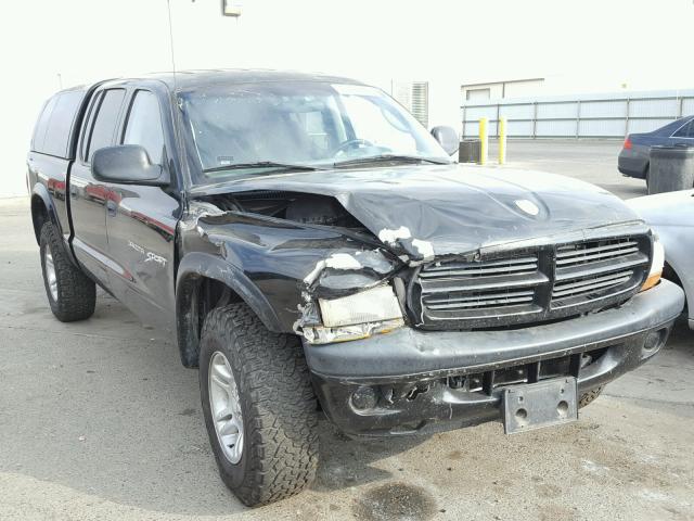 1B7GG2AN11S108634 - 2001 DODGE DAKOTA QUA BLACK photo 1