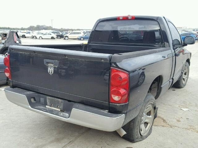 1D7HA16KX7J609895 - 2007 DODGE RAM 1500 S BLACK photo 4