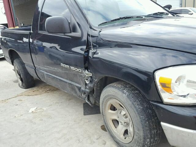 1D7HA16KX7J609895 - 2007 DODGE RAM 1500 S BLACK photo 9