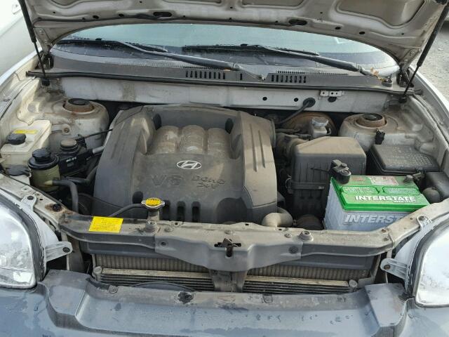 KM8SC73D92U217707 - 2002 HYUNDAI SANTA FE G SILVER photo 7