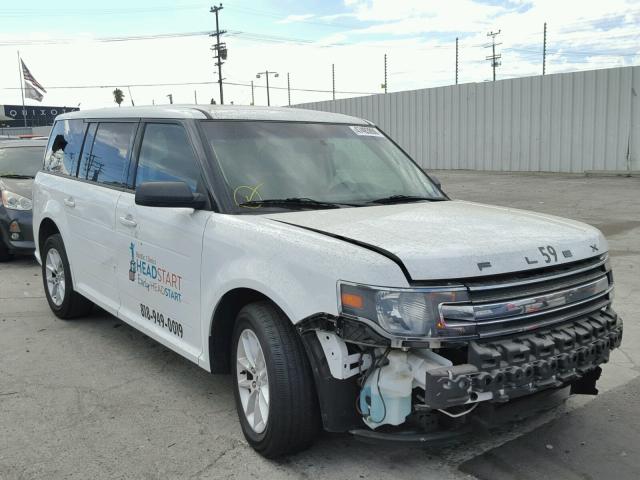 2FMGK5B86EBD30428 - 2014 FORD FLEX SE WHITE photo 1