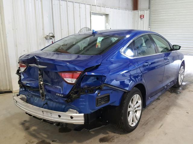 1C3CCCABXGN129693 - 2016 CHRYSLER 200 LIMITE BLUE photo 4