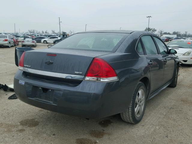 2G1WA5EK5A1120504 - 2010 CHEVROLET IMPALA LS CHARCOAL photo 4