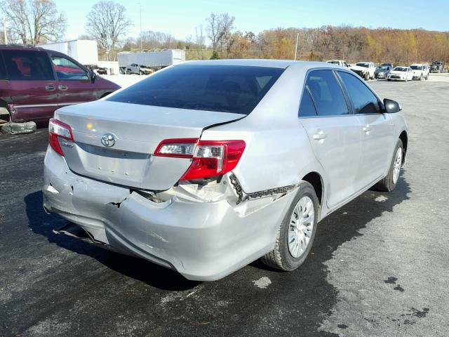 4T1BF1FK5CU075694 - 2012 TOYOTA CAMRY BASE SILVER photo 4
