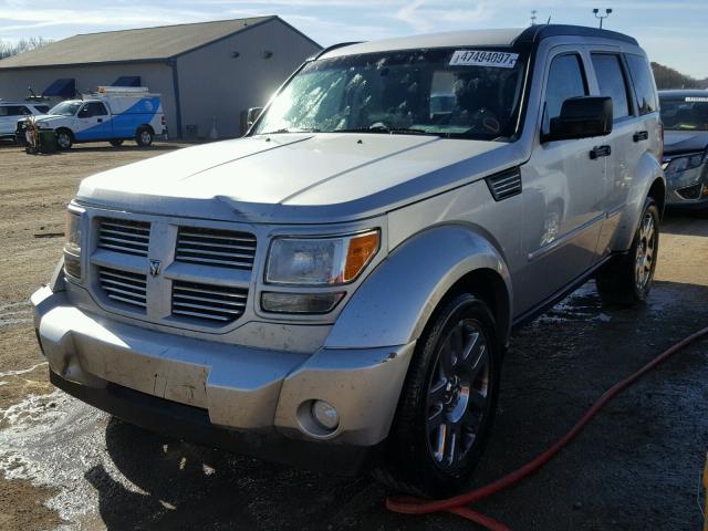 1D4PU4GK2AW157080 - 2010 DODGE NITRO HEAT SILVER photo 2