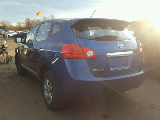 JN8AS5MT8BW165427 - 2011 NISSAN ROGUE S BLUE photo 3