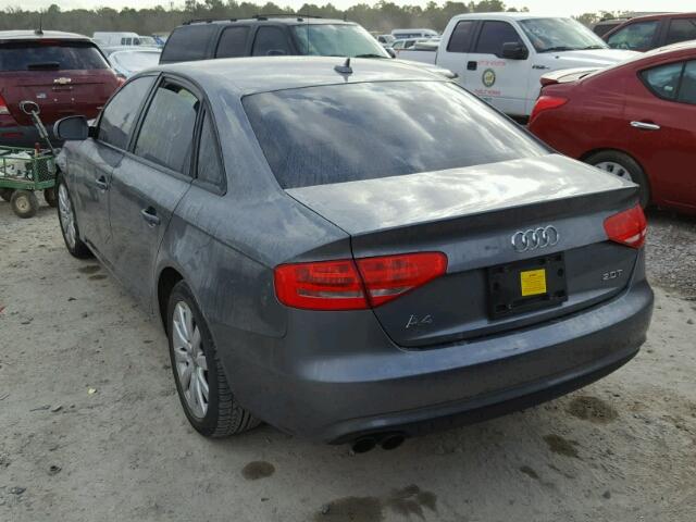 WAUAFAFL1DN031502 - 2013 AUDI A4 PREMIUM GRAY photo 3