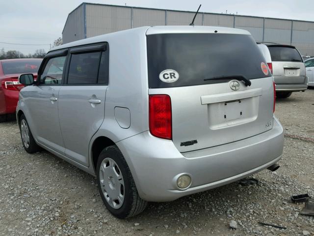 JTLKE50E781040587 - 2008 SCION XB SILVER photo 3